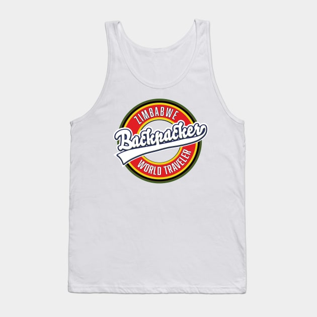 Zimbabwe backpacker world traveler Tank Top by nickemporium1